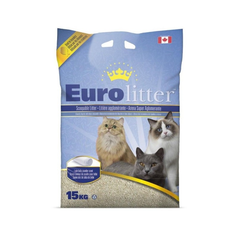 Eurolitter Areia para Gatos 15 Kg